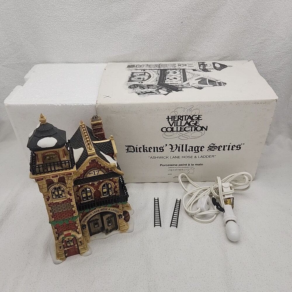 House Dept 56 Ashwick Lane Hose & Ladder Heritage Village Dickens Retired